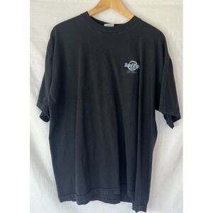 Vintage Hard Rock Hotel Las Vegas Size XL Black T-Shirt Embroidered Logo